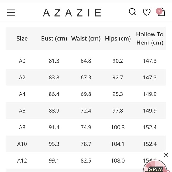 Bridesmaid dress from Azazie.com. Size 2 (see photos for size chart). - Picture 3 of 3